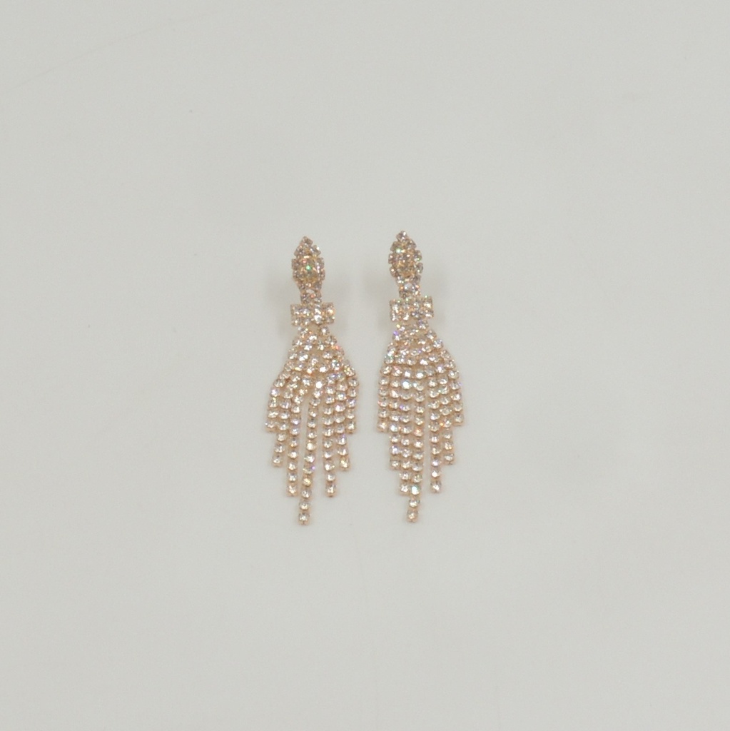 Aro dorado con strass