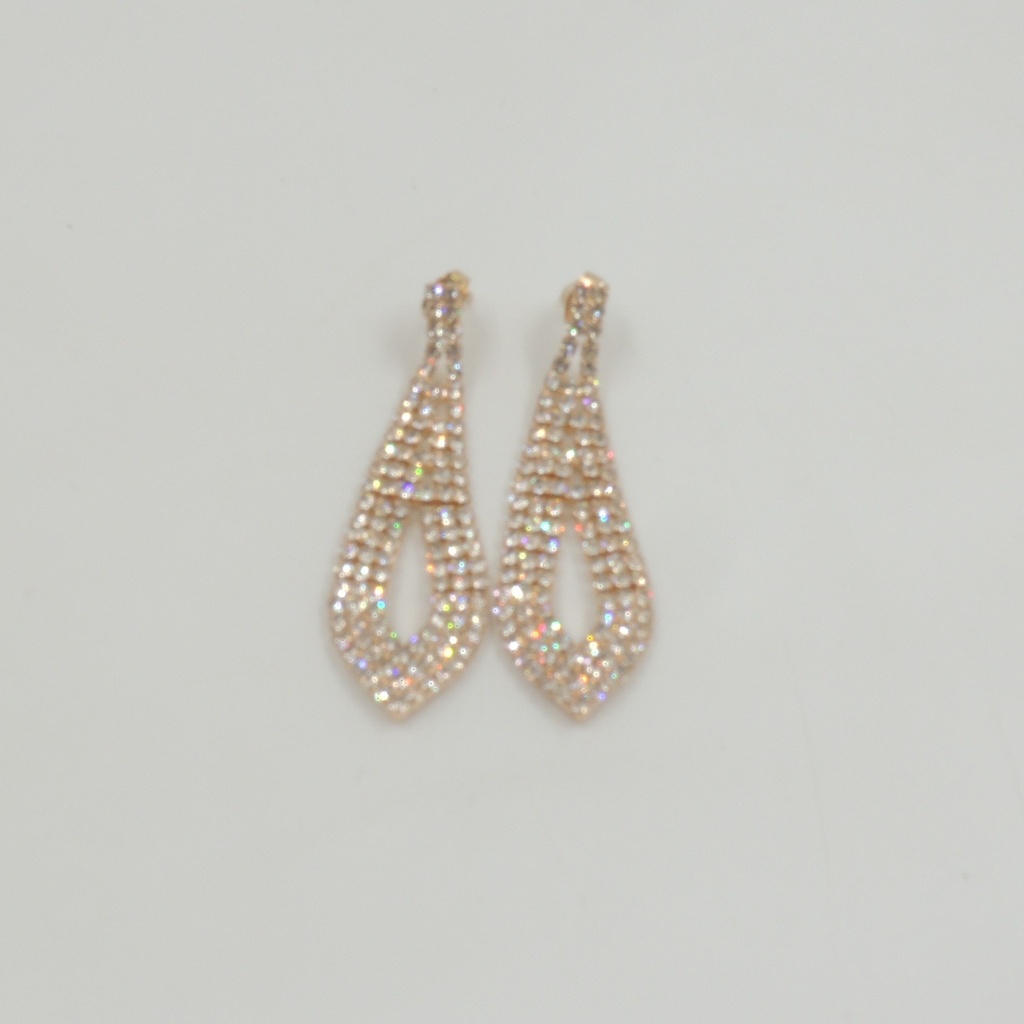 Aro dorado con strass