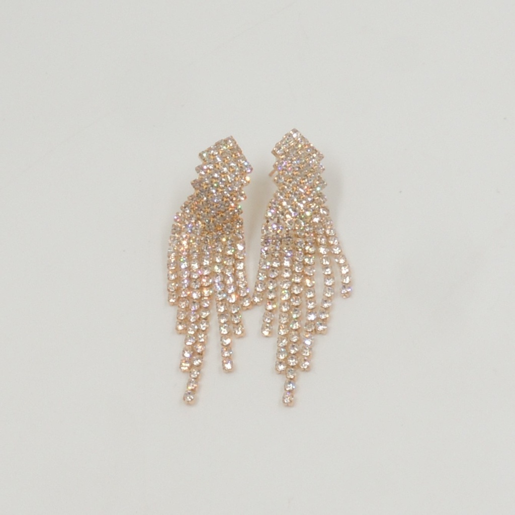 Aro dorado con strass
