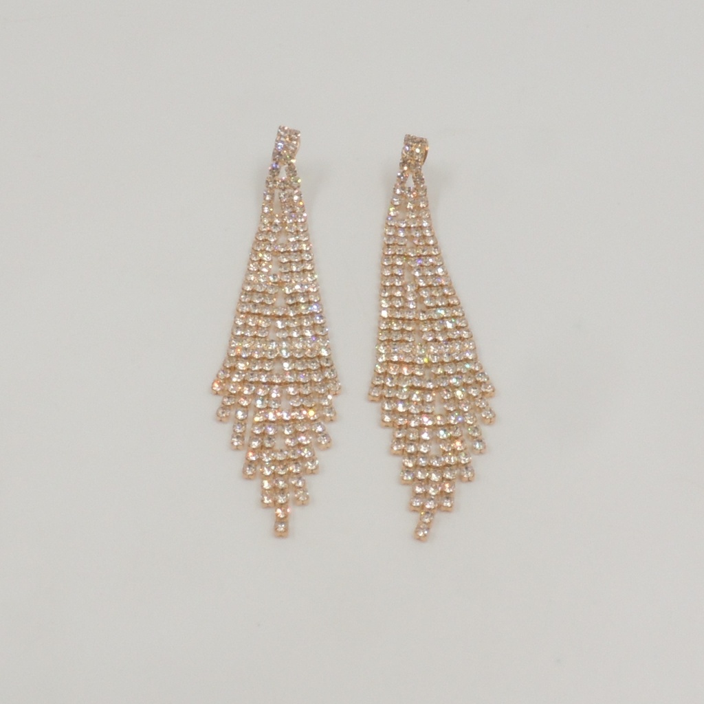 Aro dorado con strass