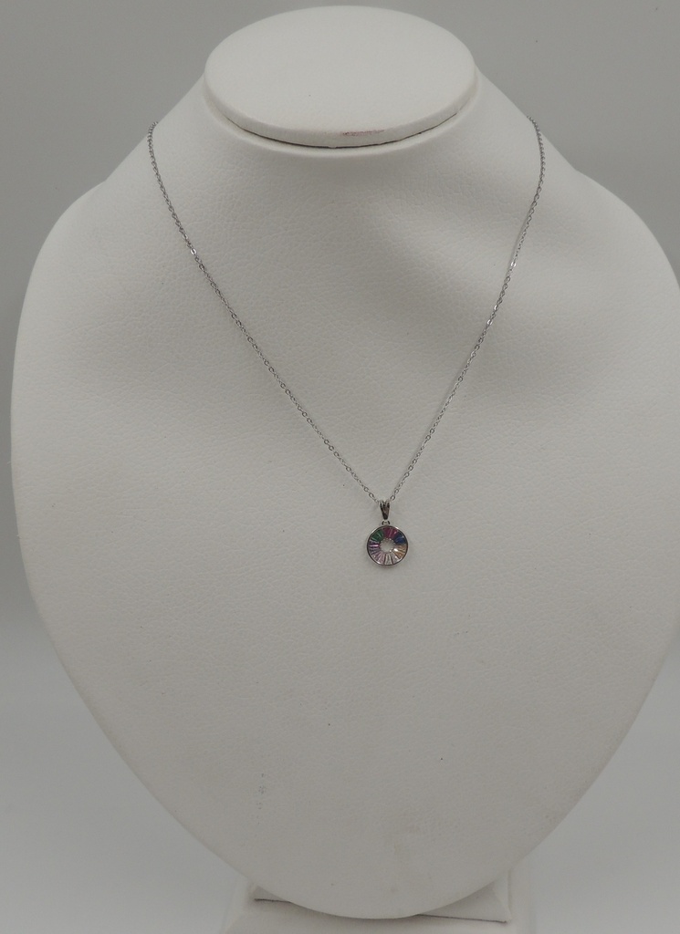 Cadena acero con dije de bronce