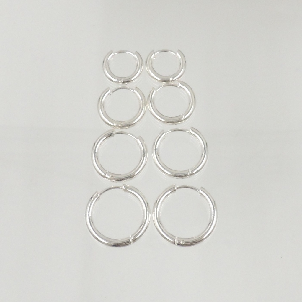 Aro acero blanco argolla