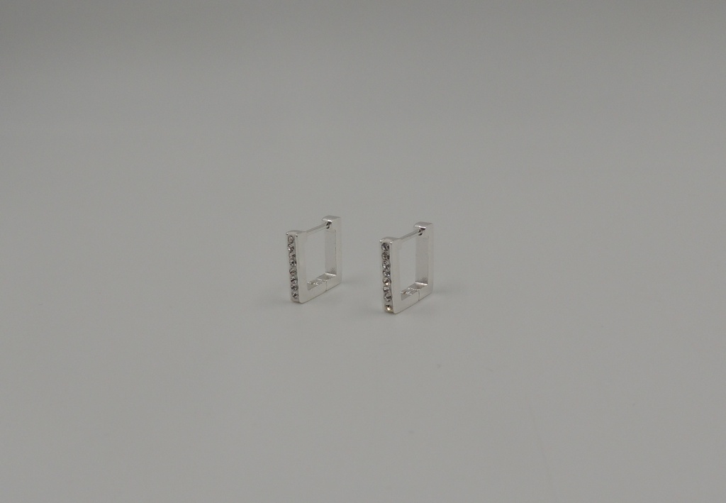 Aro acero blanco con strass