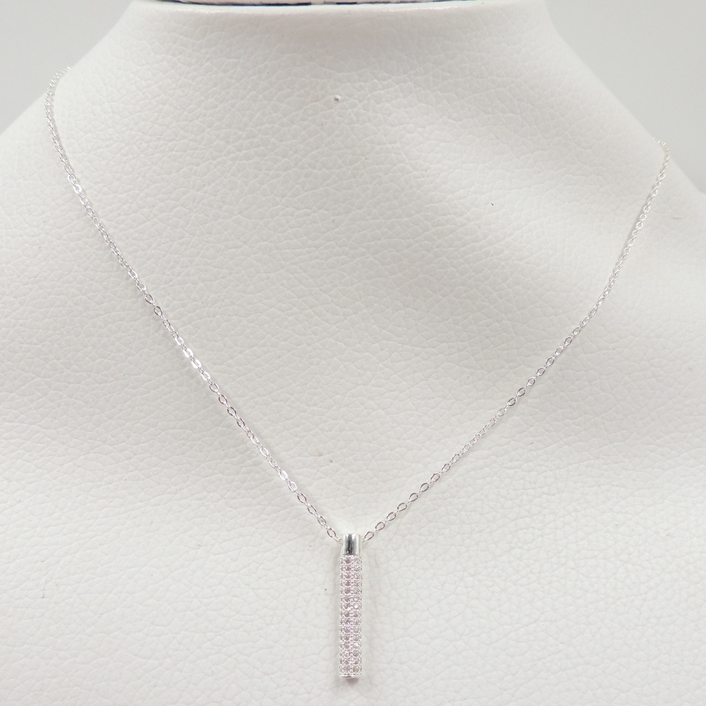 Cadena acero blanco con dije