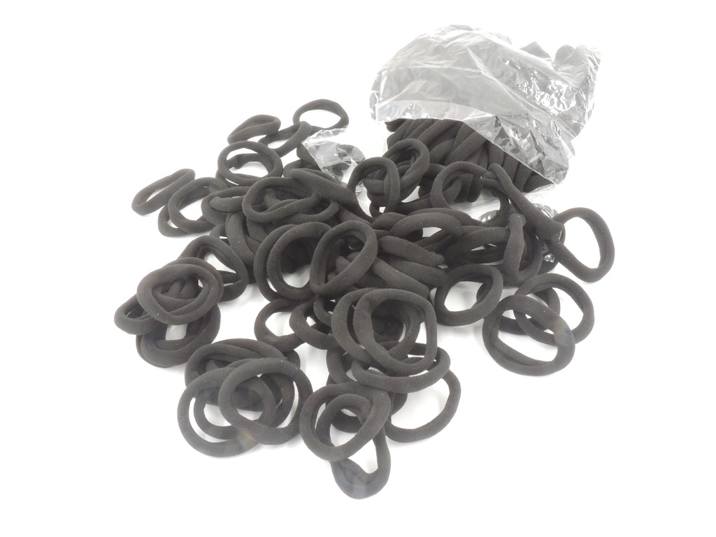 Colitas medianas lycra color negro paquete x98u