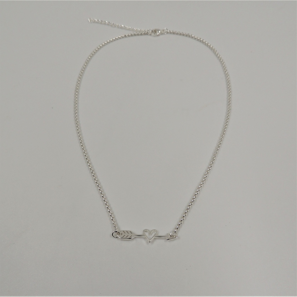 Cadena acero blanco con dije