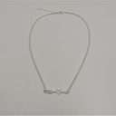 Cadena acero blanco con dije