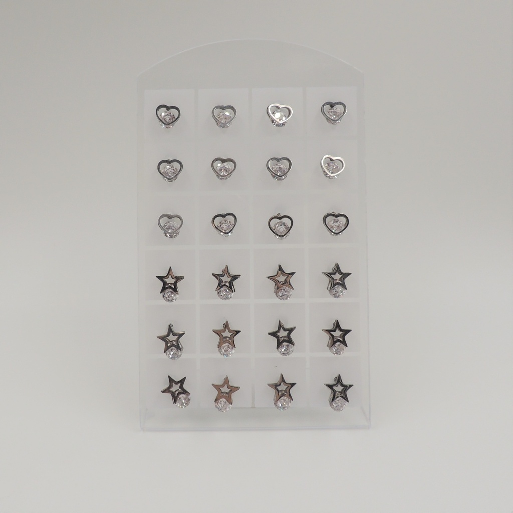 Aro acero forma con strass