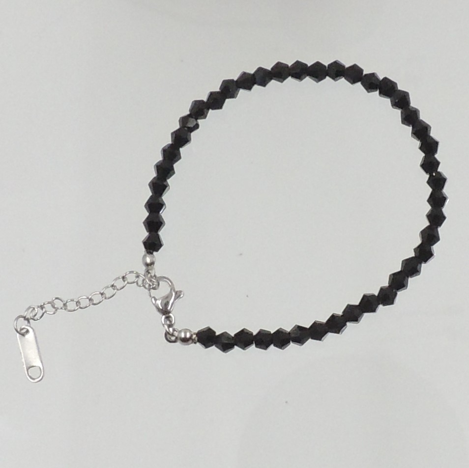 Pulsera acero con cristales