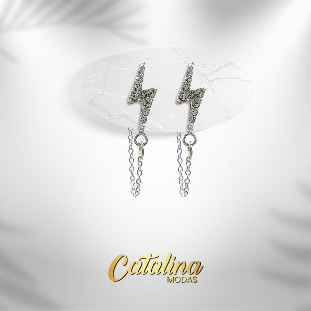 Aro acero blanco rayo con tiras