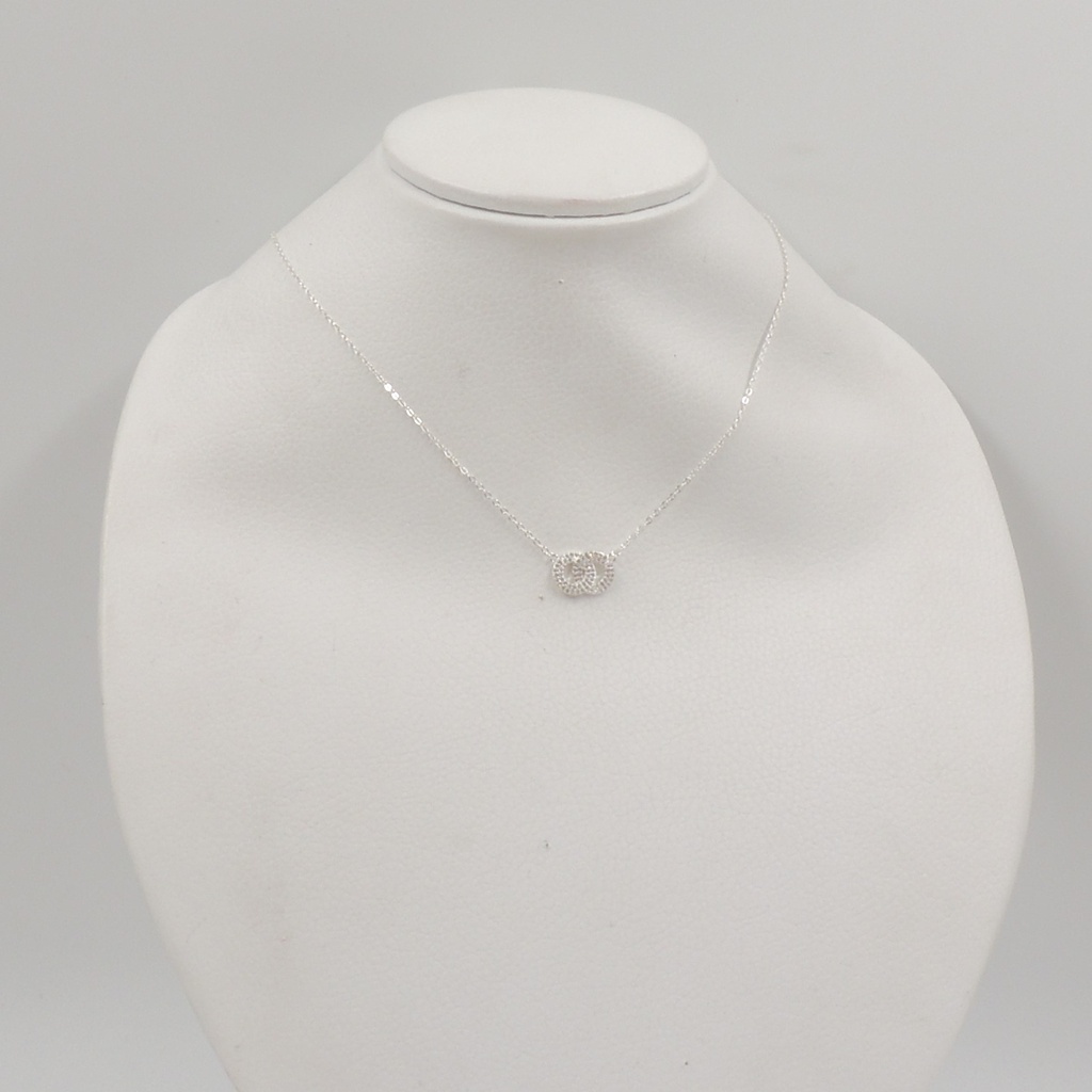 Cadena acero blanco dije