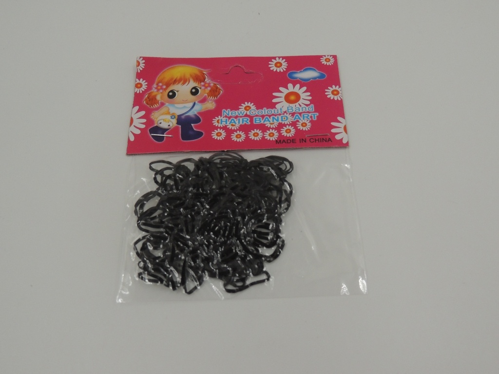 Final de trenza negro 12 paquetes