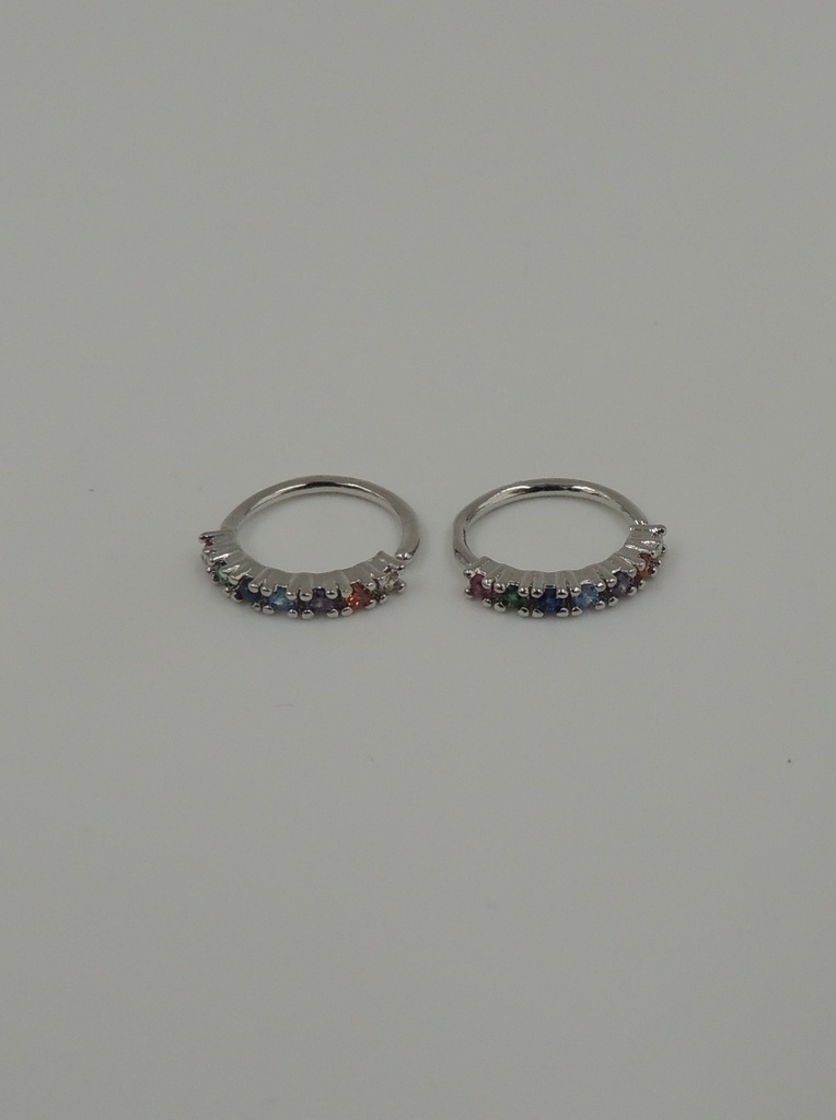 Aro piercing argolla strass