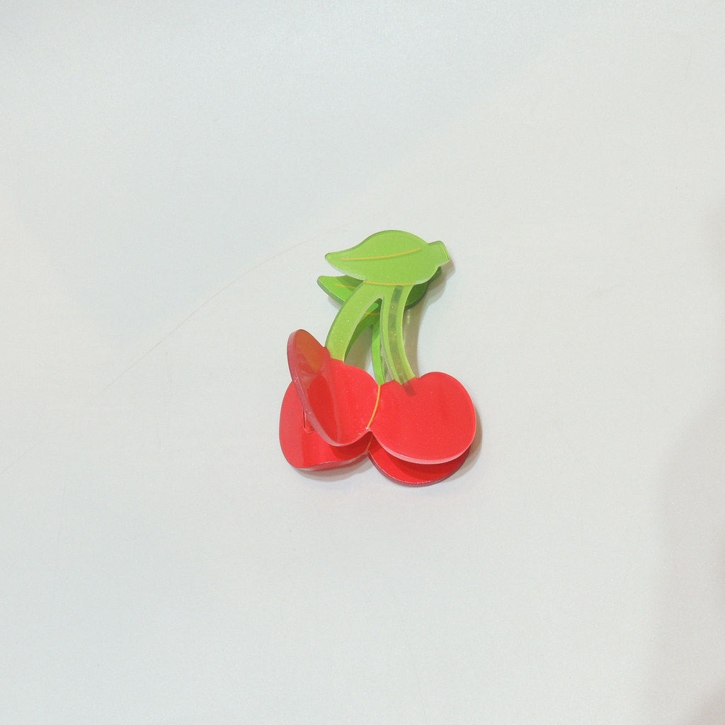 Broche para pelo forma cereza grande