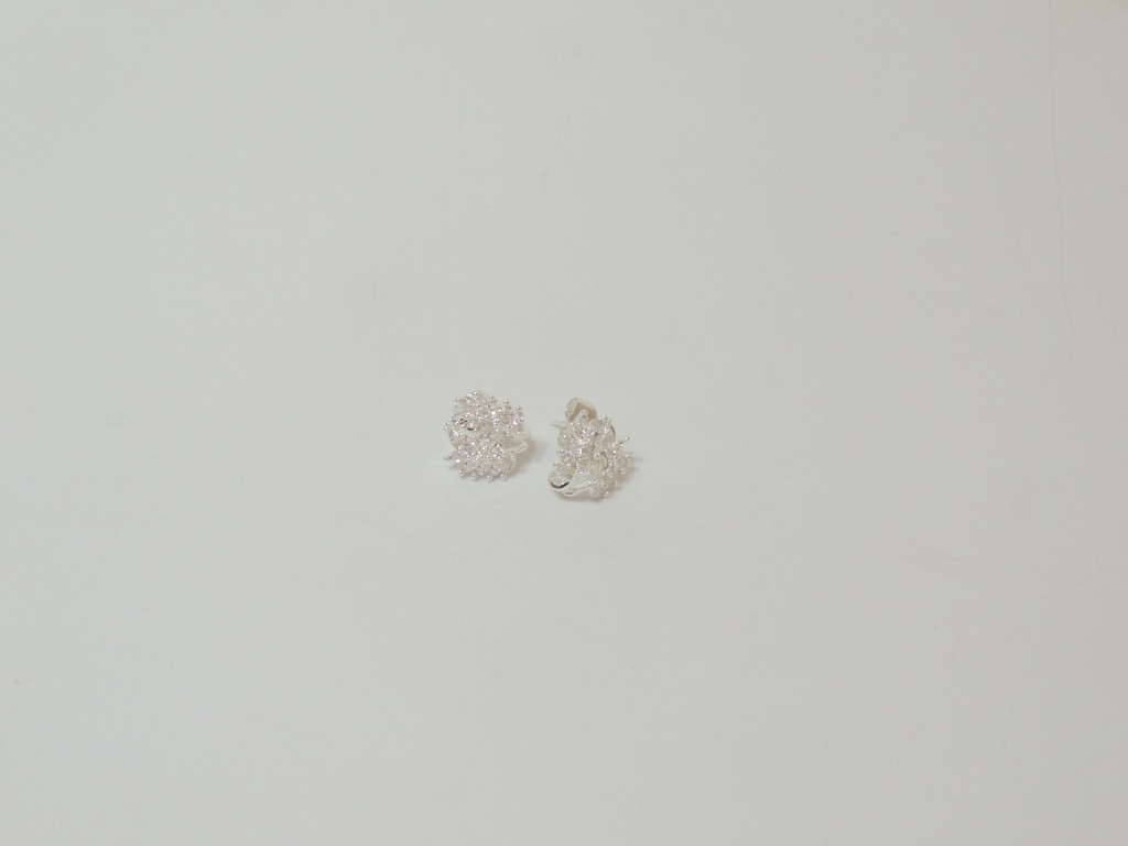 Aro bronce blanco pasante doble hoja