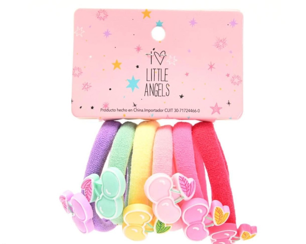 Colita licra colores y dijes surtidos pack x72u