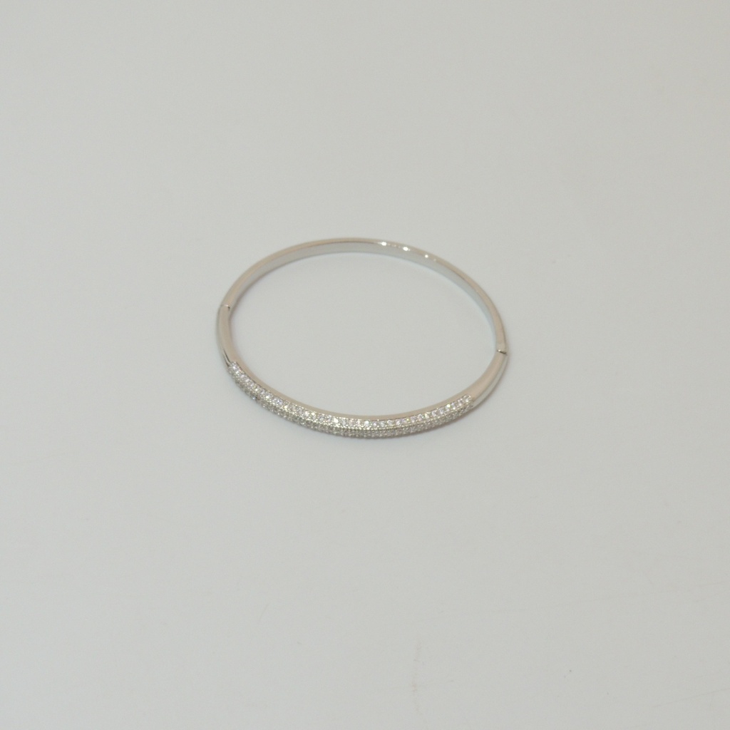 Pulsera bronce plateado