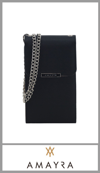 Portacelular AmayraBlack con cadena