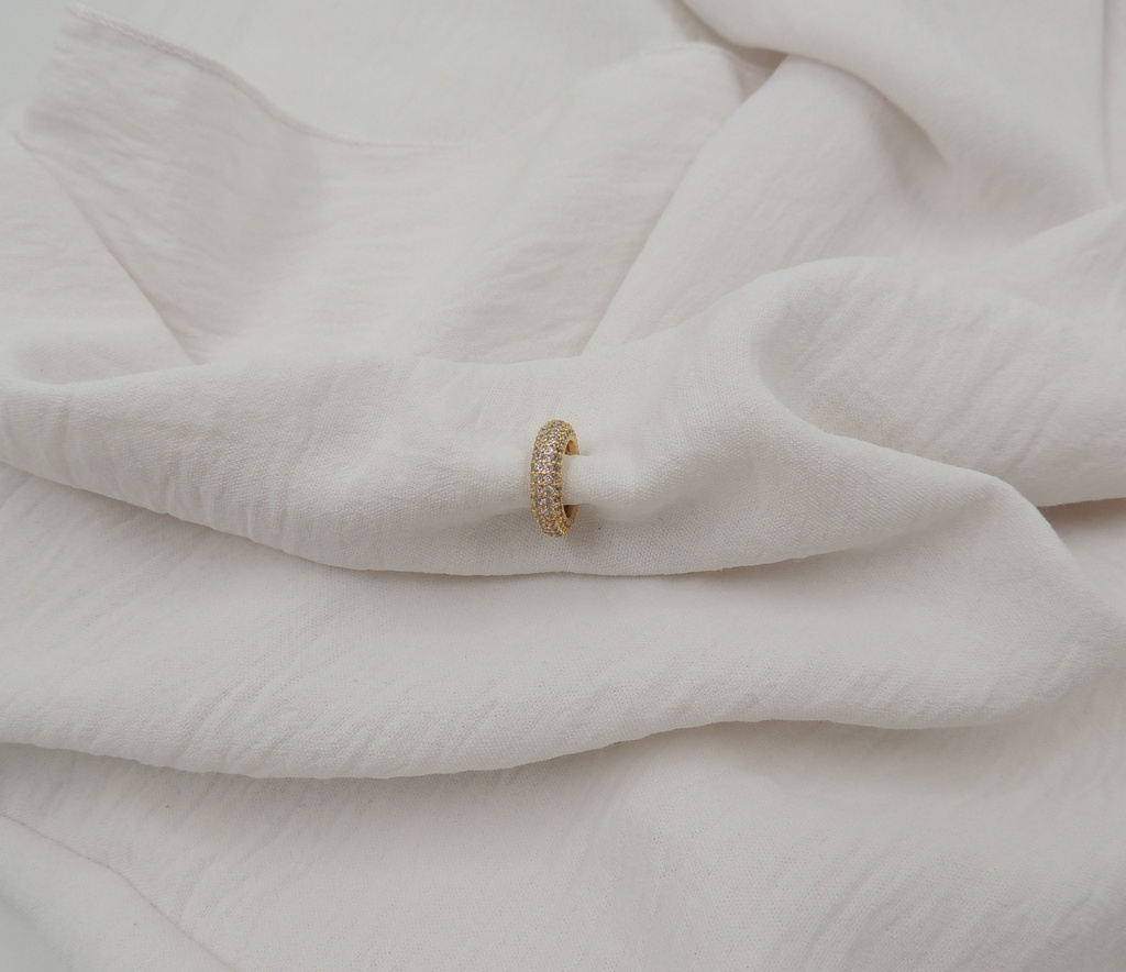 Aro bronce dorado cuff micropave