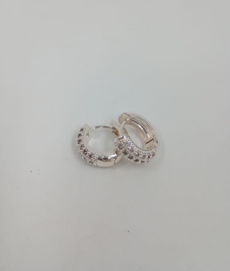 Aro bronce argolla ancha con strass