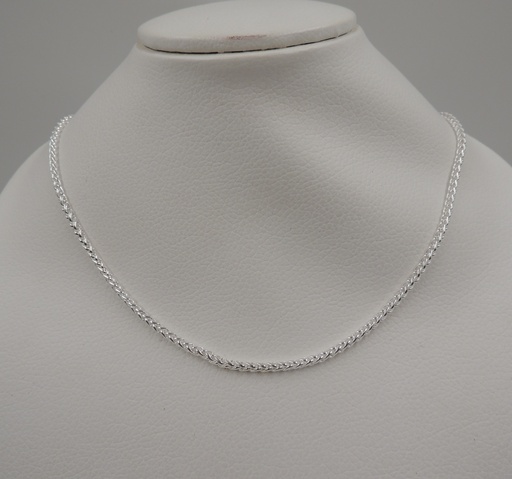 [aca-tre3x50p] Cadena acero blanco espiga