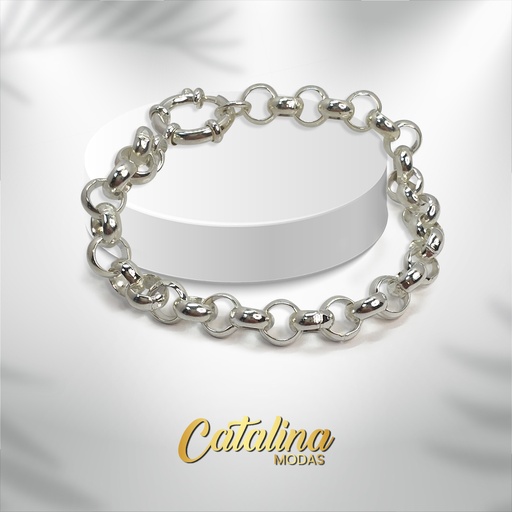 [APU-ROLO6X20P] Pulsera acero blanco rolo