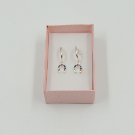 Aro acero blanco argolla dije herradura