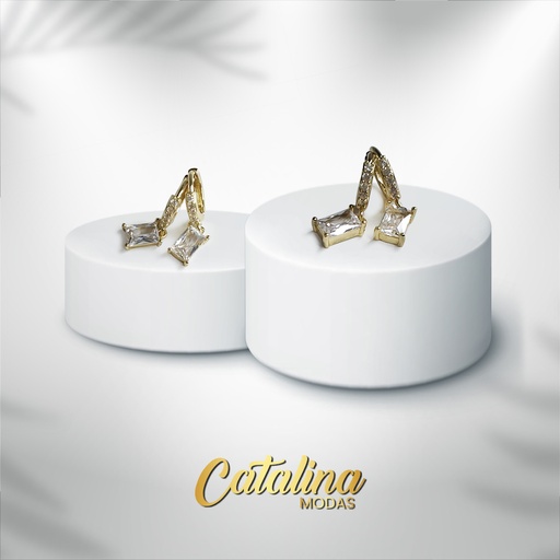 [ar2058cd] Aro con strass y dije