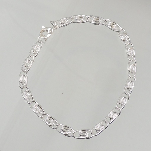 [APU-FLOR1X18P] Pulsera acero blanco