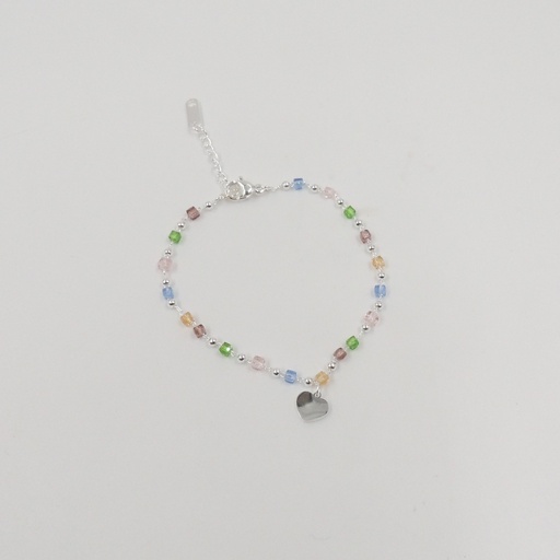 [APUDI415P] Pulsera acero blanco con cristales
