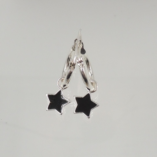 Argolla acero blanco dije estrella