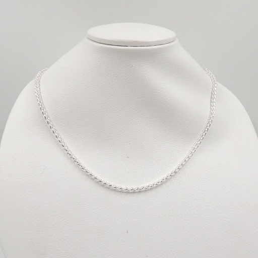 [21-acatrep4x50] Cadena acero blanco x50cm