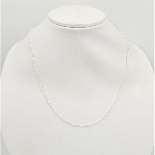 [aca-rolo6x50p] Cadena acero blanco rolo