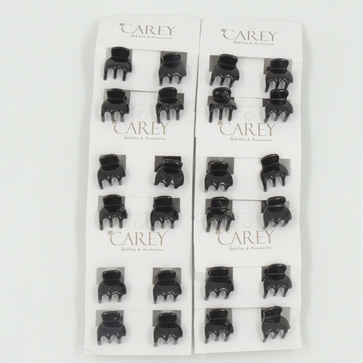 [6228a1] Broche de pelo Carey color Negro