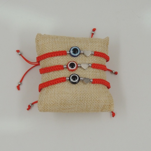 [apuhilo149] Pulsera hilo rojo con ojo turco