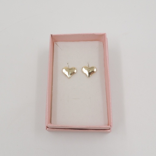 [mini-001] Aro pasante dorado corazón