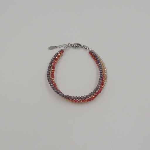 [apuhilo181] Pulsera triple terminación de acero