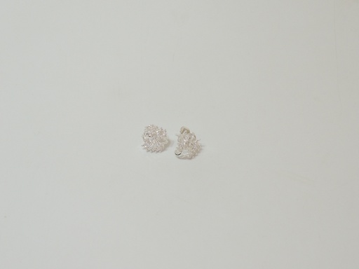 [bzar2219p] Aro bronce blanco pasante doble hoja