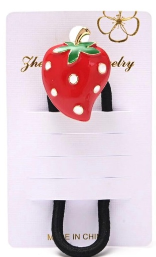 [pl-1614] Colita negra aplique frutilla xu