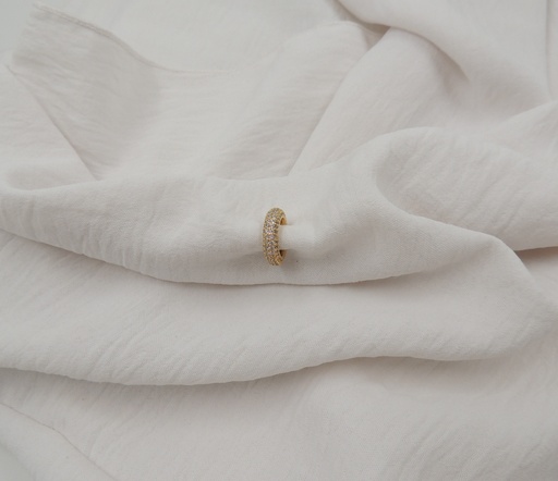 Aro bronce dorado cuff micropave